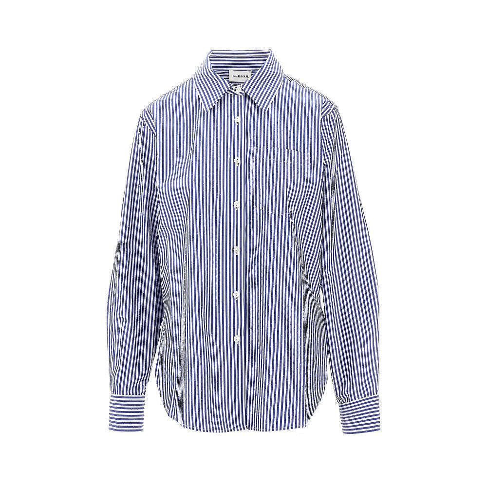 P.A.R.O.S.H. Strass-Embellisshed Striped Shirt